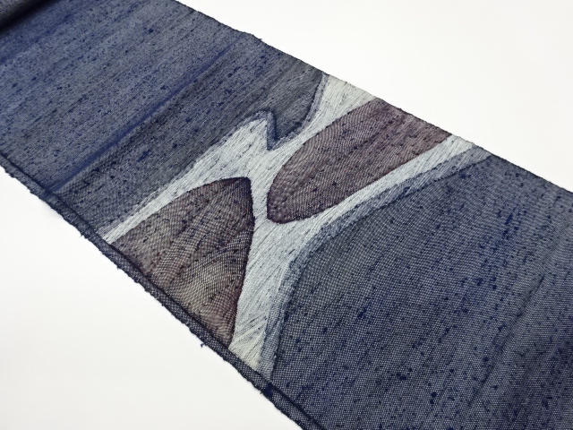 JAPANESE NAGOYA OBI / TSUMUGI / WOVEN ABSTRACT